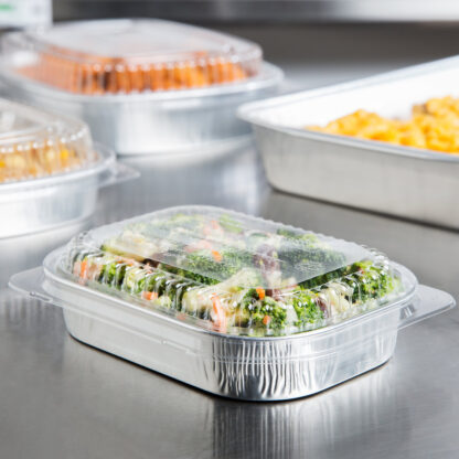 ALUMINUM TAKEOUT TRAYS W/LID