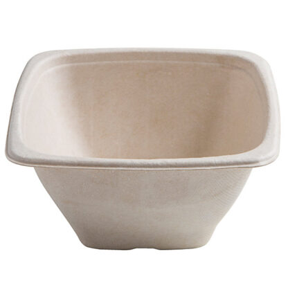 7" NATURAL SQUARE BOWL 32oz.